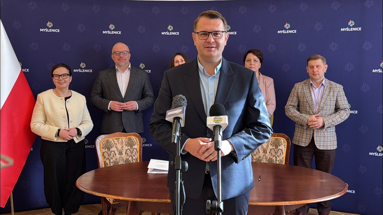 W Myślenicach na Chełmie powstanie Centrum Opiekuńczo-Mieszkalne - konferencja prasowa 