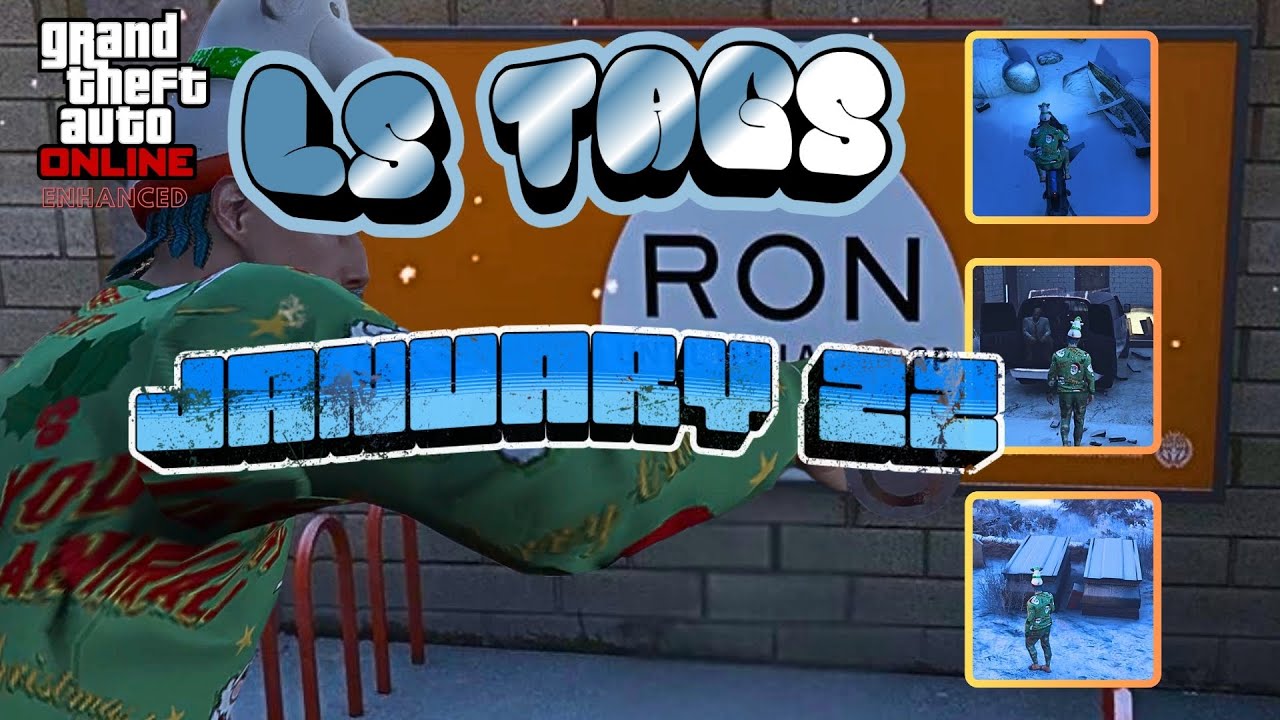 LS TAGS, SHIPWRECK & GUN VAN Locations - JANUARY 22| GTA ONLINE