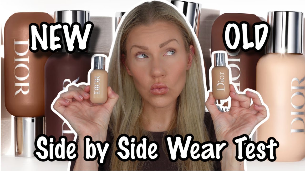 *REFORMULATED* DIOR BACKSTAGE FACE & BODY FOUNDATION \ SIDE BY SIDE WEAR TEST \ Which is better?