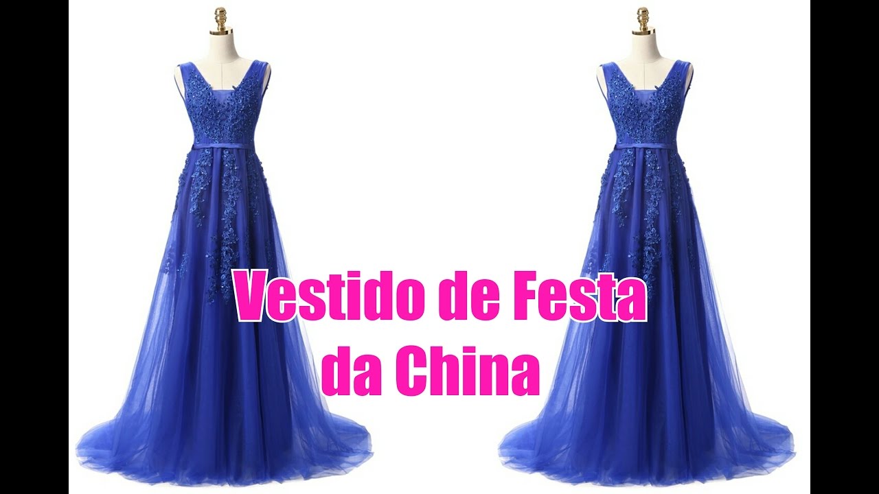 VESTIDO DE FESTA DA CHINA - VESTIDO DE MADRINHA ALIEXPRESS