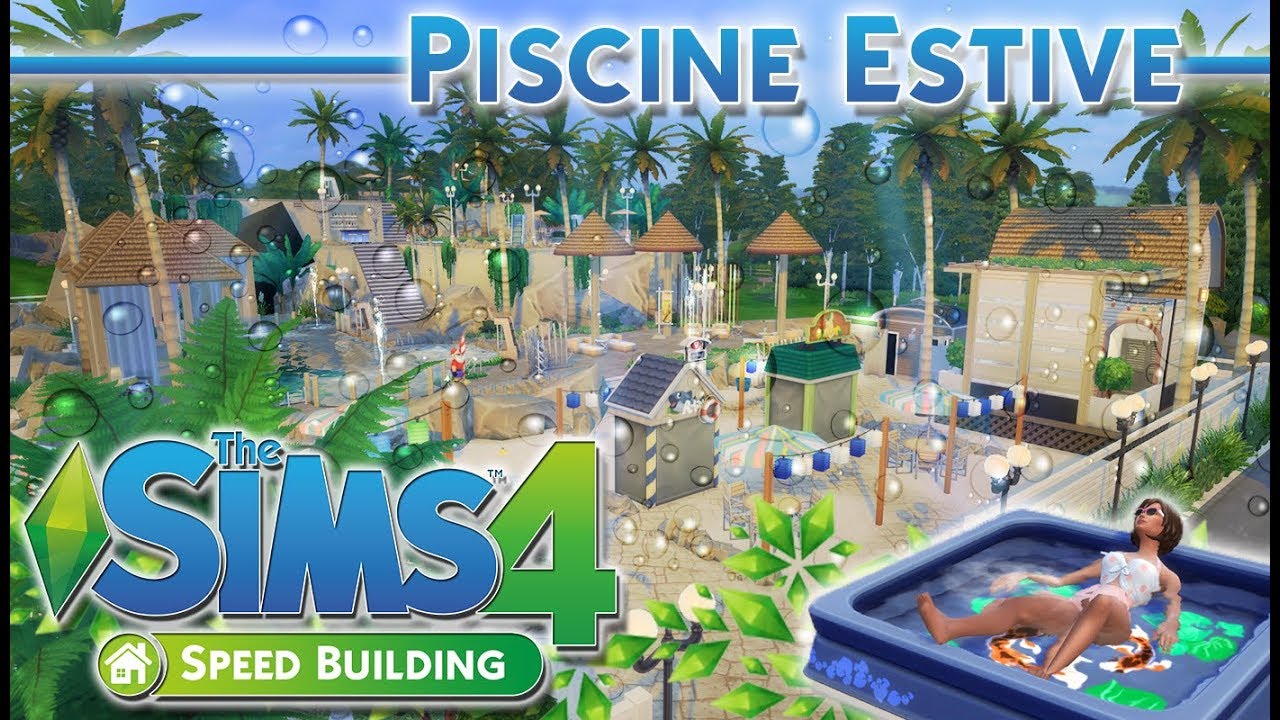 LA MONTAGNA DELLE PISCINE ESTIVE-SUMMER MOUNTAIN POLL-The sims 4 STAGIONI ITA-Speed Building
