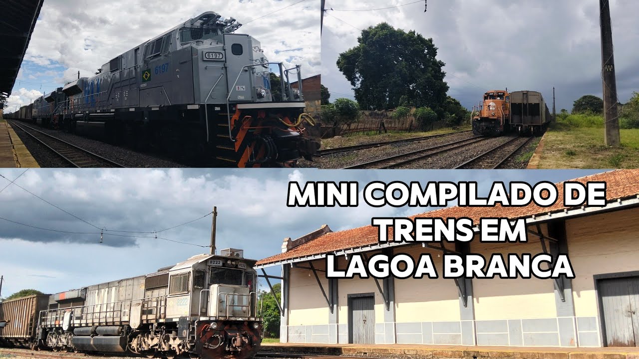Mini compilado de trens em Lagoa Branca 
