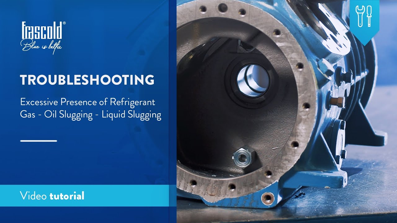 Frascold - Troubleshooting, excessive presence of refrigerant gas, oil slugging and liquid slugging
