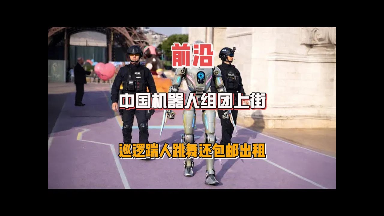 中国机器人组团上街：巡逻踹人跳舞还包邮出租！