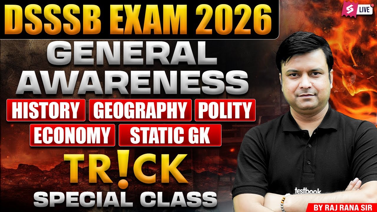 DSSSB 2026 | DSSSB General Awareness Tricks 2026 | DSSSB General Awareness Questions By Raj Sir