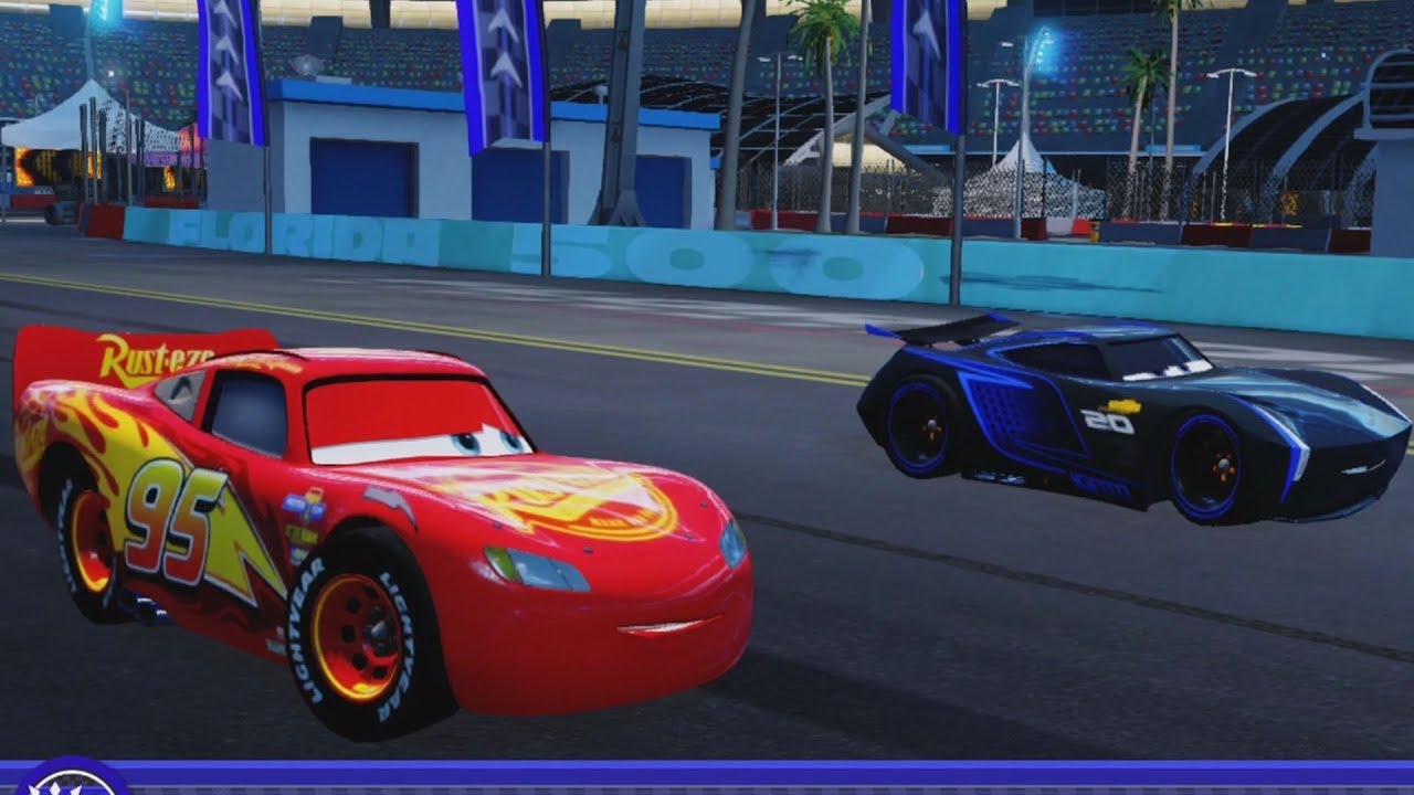Cars 3: Driven to Win - Lightning McQueen vs Jackson Storm | Race Gameplay (HD) [1080p60FPS]