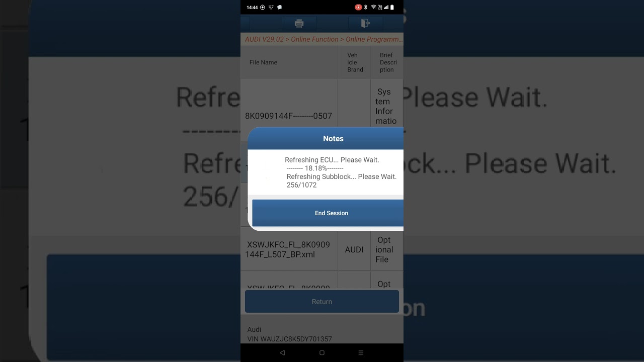 AUDI A4  POWER STEERING ONLINE PROGRAMMING BY DIAGZONE PRO3