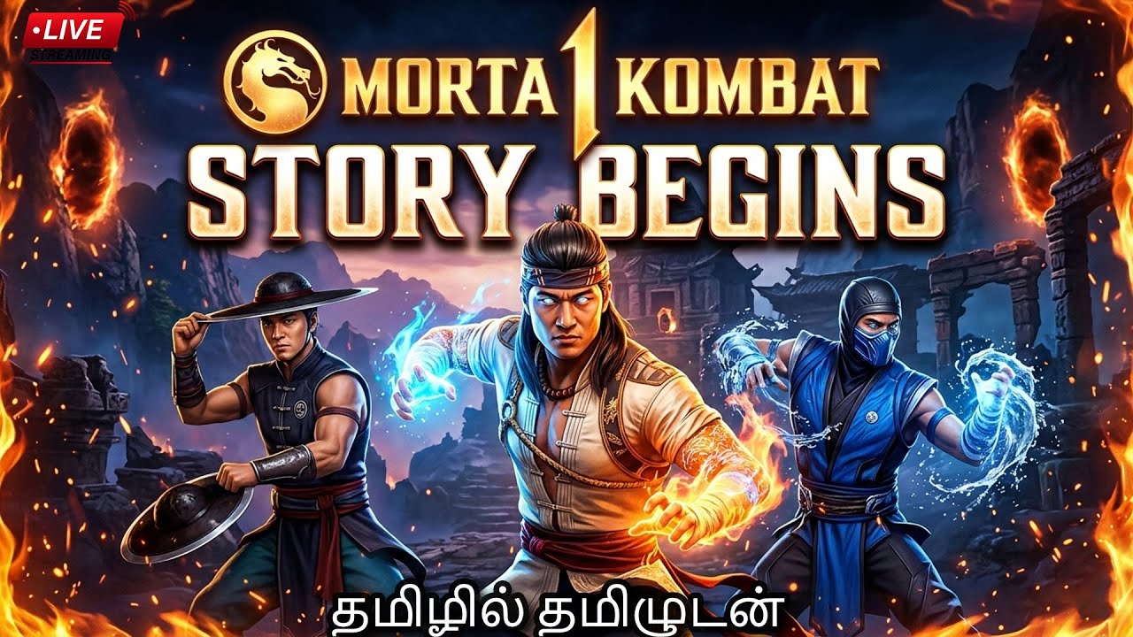 Live @ 9PM | MK1 STORY BEGINS Gameplay walkthrough in TAMIL ( PC Game)