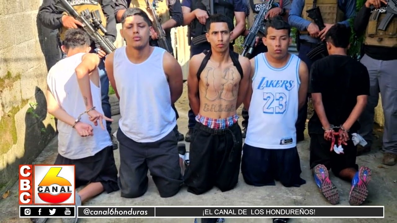 DIPAMPCO captura a 6 supuestos miembros de la pandilla 18