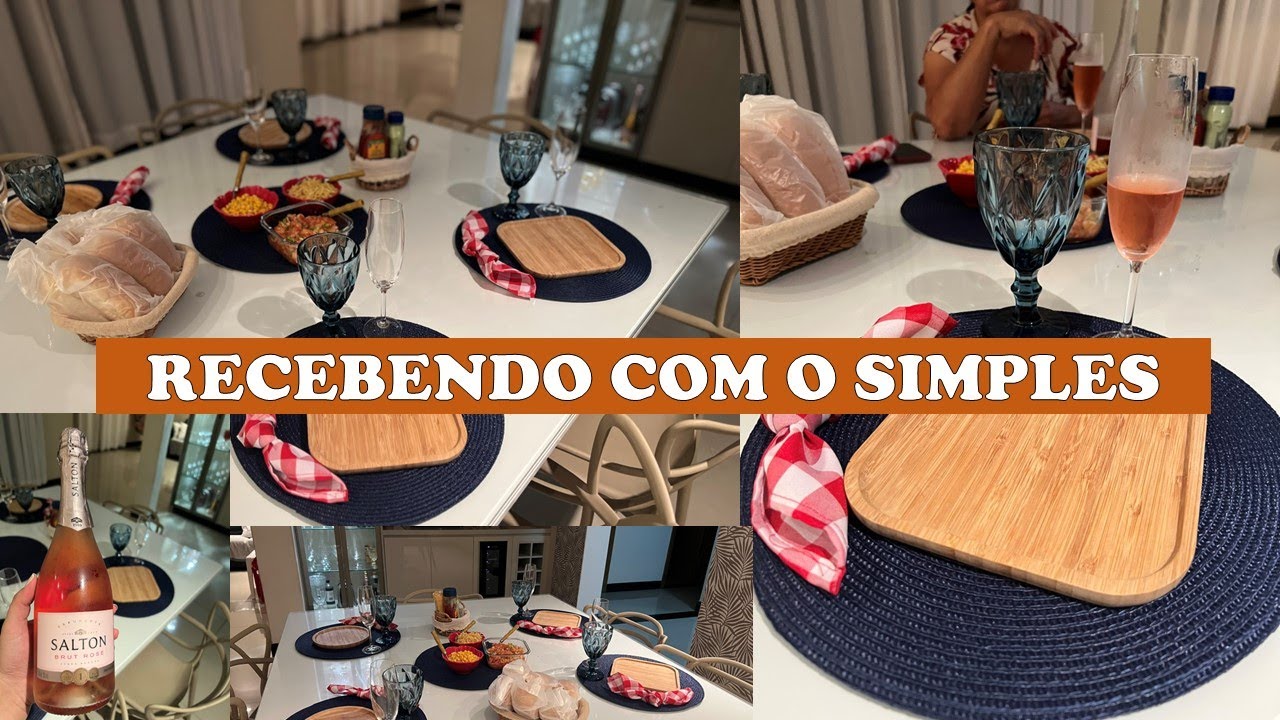 RECEBENDO EM CASA | Mesa posta para cachorro quente | Recebendo amigos | Noite do cachorro quente