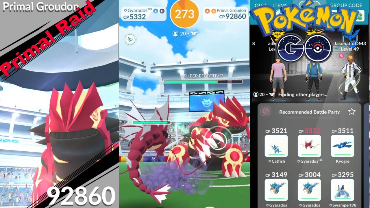 Pokemon Go Primal Groudon Raid