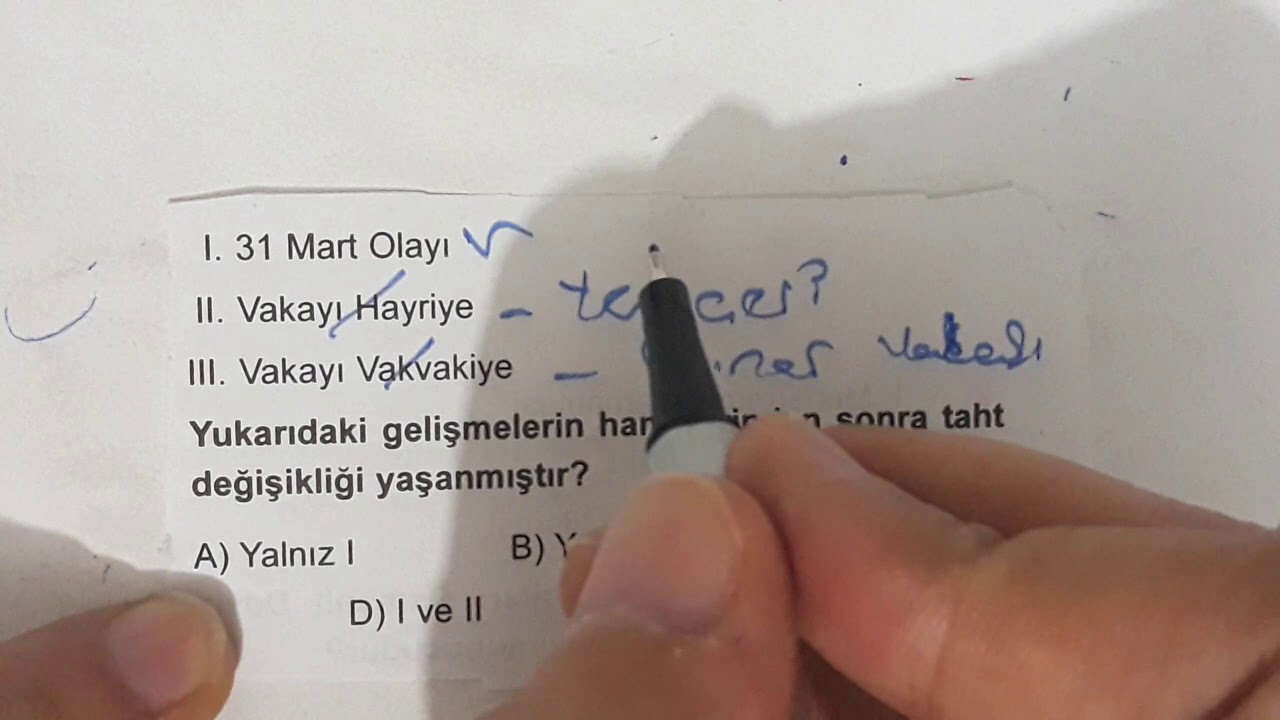 Ortaöğretim KPSS - 27 Soruluk Yeni Denememiz - Tarih / Ali Hocadan