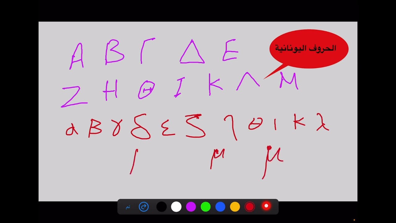 5 الحلقة الخامسة: الأبجدية اليونانية