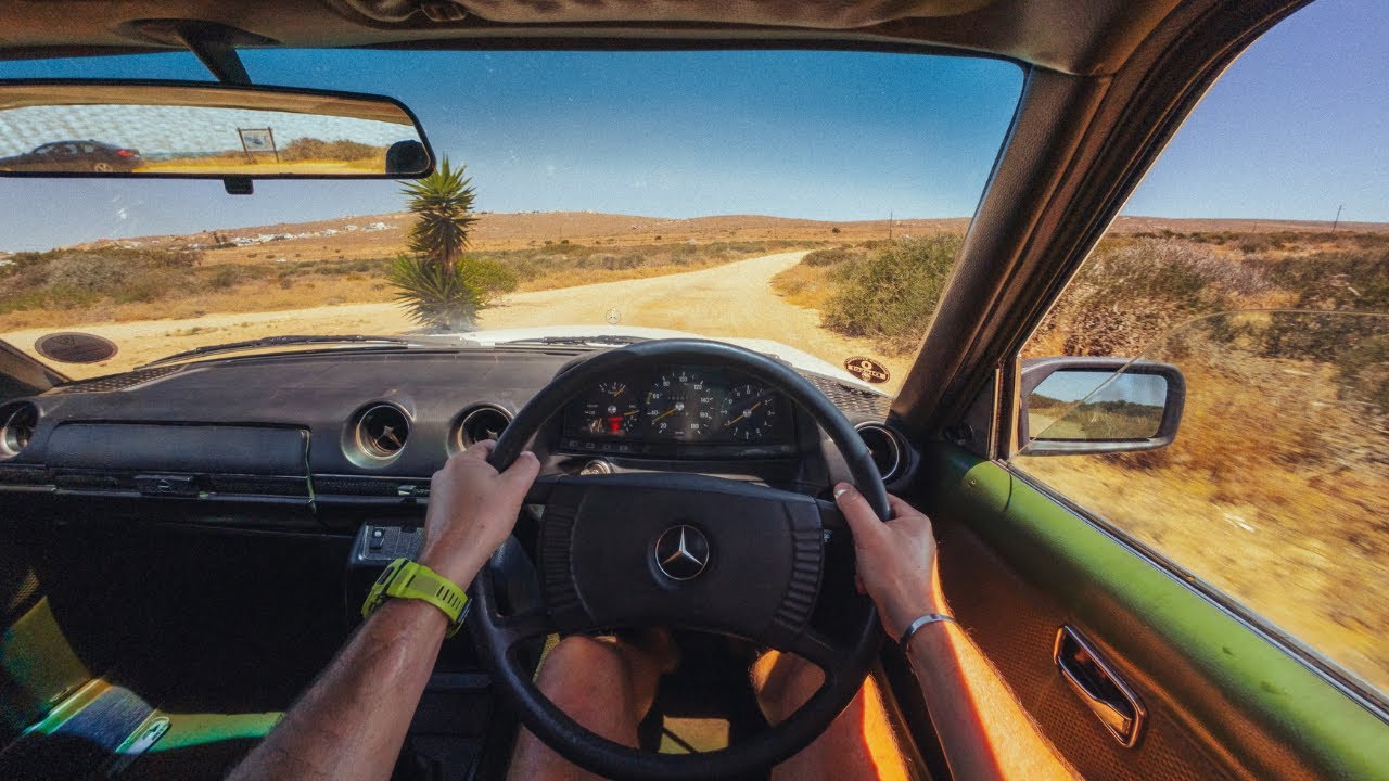 POV Drive – 500,000 km Mercedes W123 300D on Gravel & Highway #mercedes #classiccars