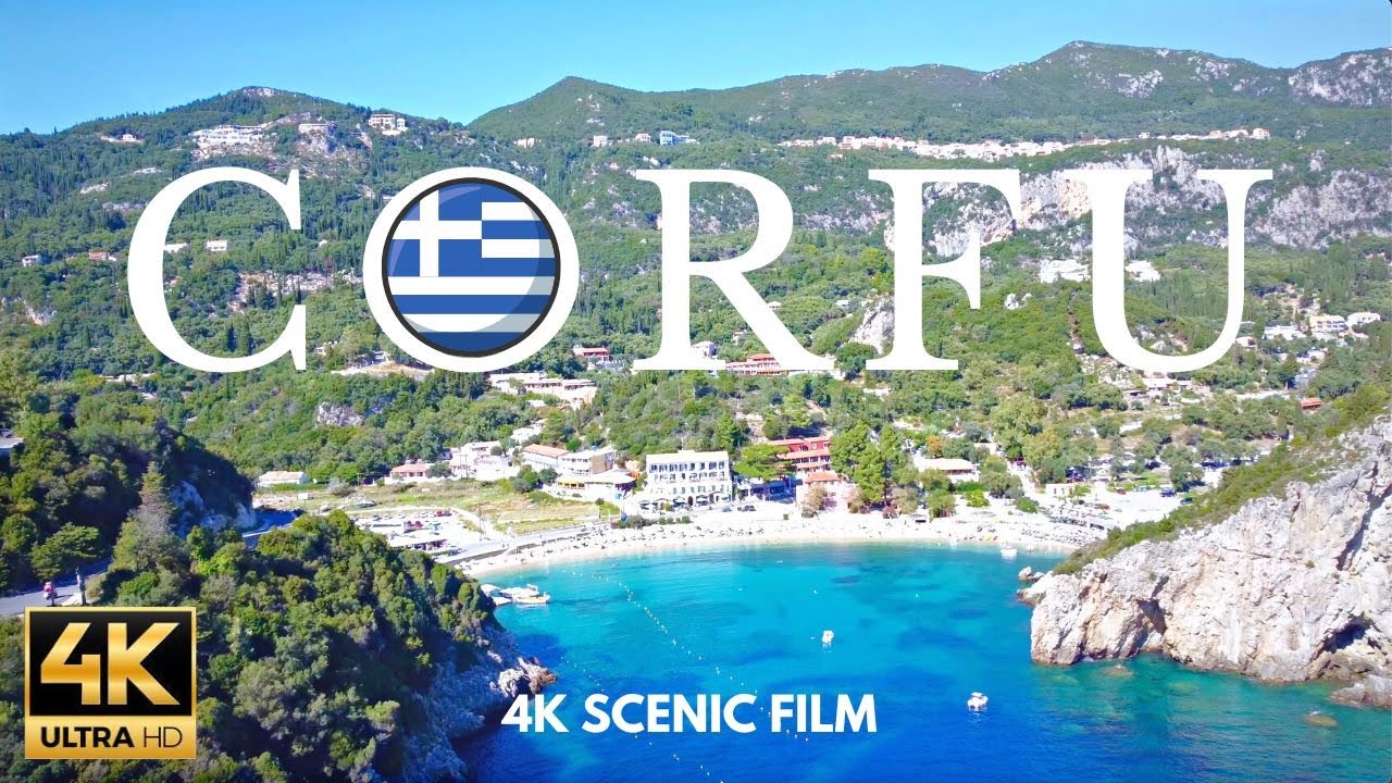 Flying Over Corfu Island 4K | Greece Amazing Drone Aerial View