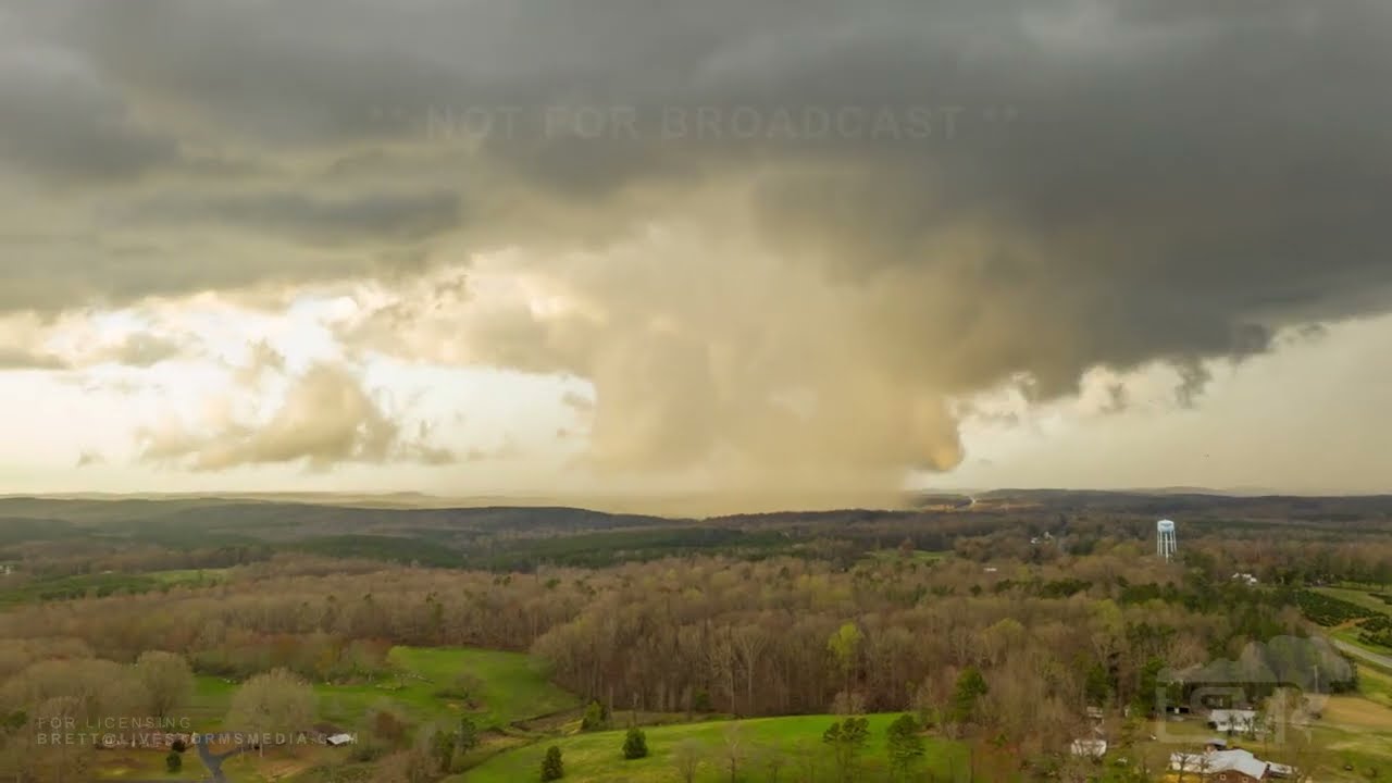 3-18-21 Charlotte, NC - Tornado Warned Storm