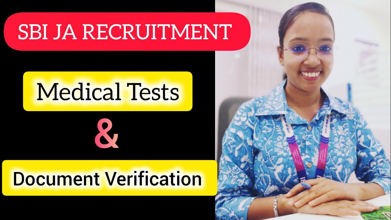 List of Documents and Medical tests✨ || SBI JA Recruitment🔥 #sbi #sbija