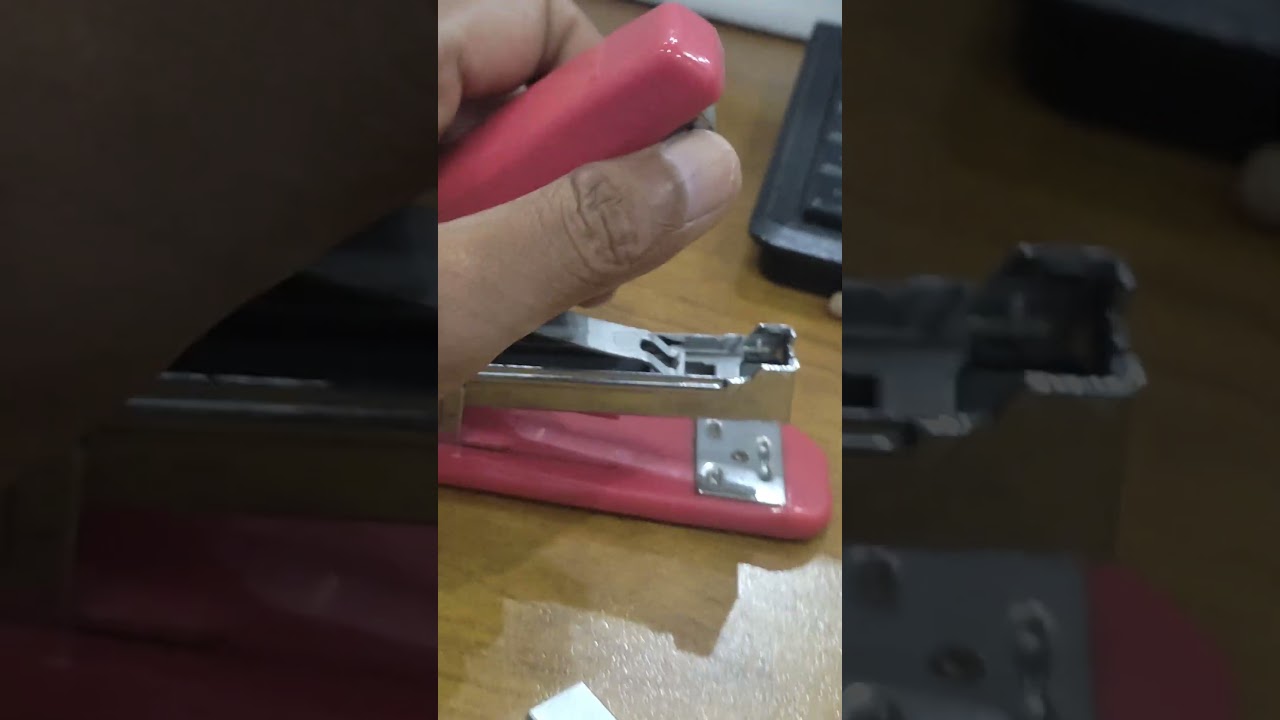 how to insert pins in the stapler.
