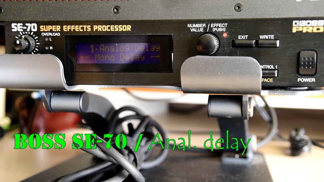 Boss SE-70 in high gain setting Demo