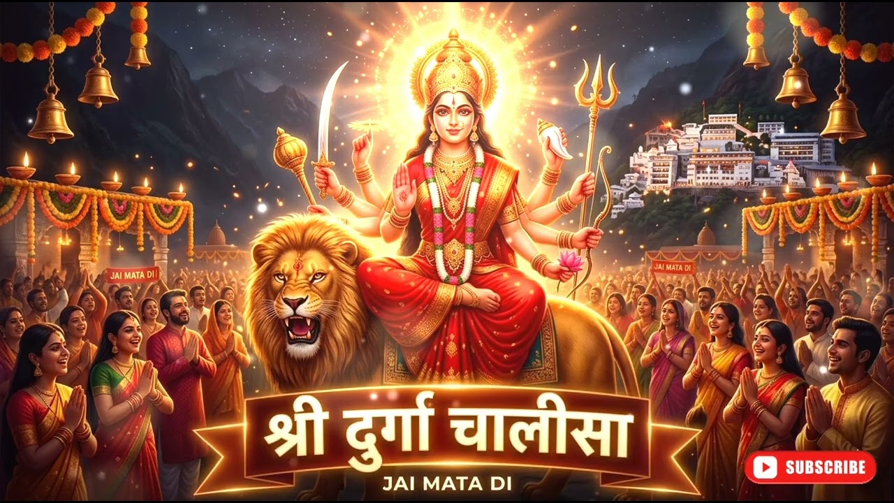 श्री दुर्गा चालीसा 🙏 | Durga Chalisa with Powerful Mantra Chanting | Navratri Special | Jai Mata Di