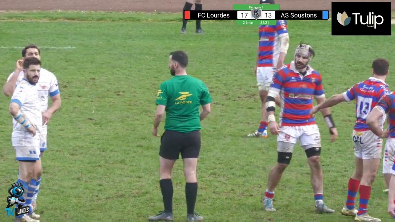 Rugby Federale 1 FC Lourdes Vs AS Soustons