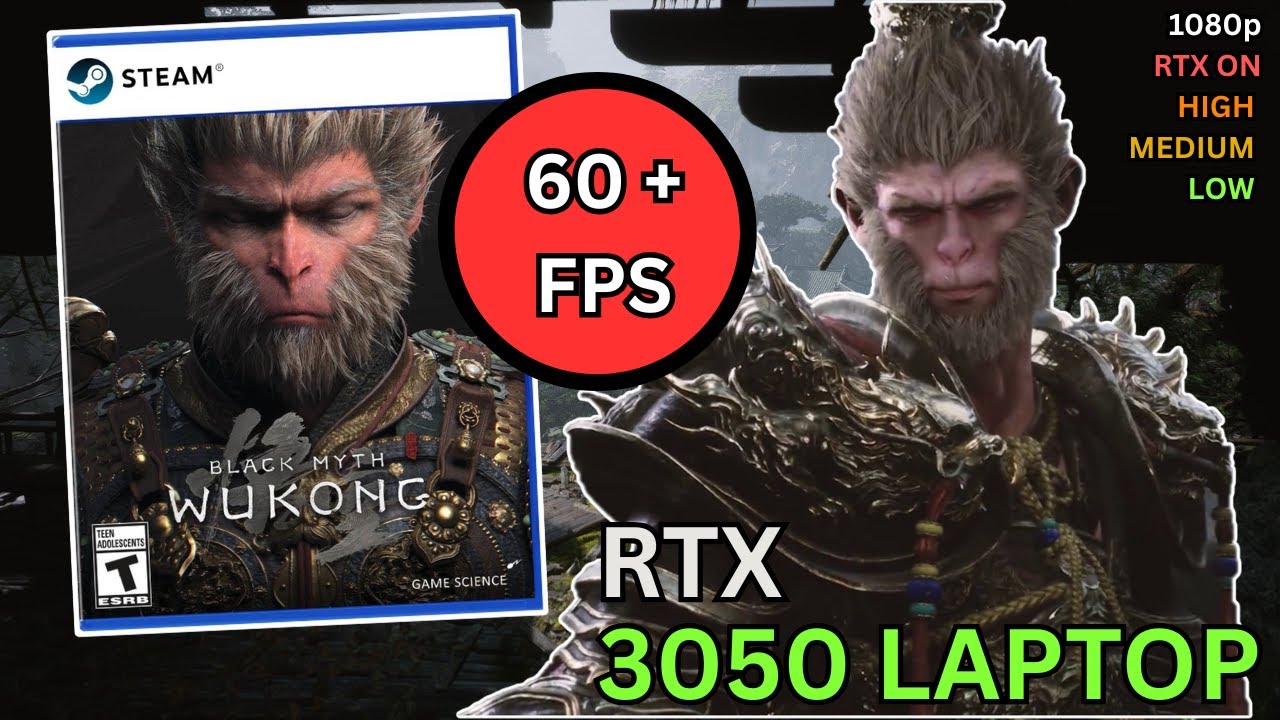 RTX 3050 Laptop | Black Myth Wukong | Can 4GB VRAM run it at 60+ FPS? RTX ON