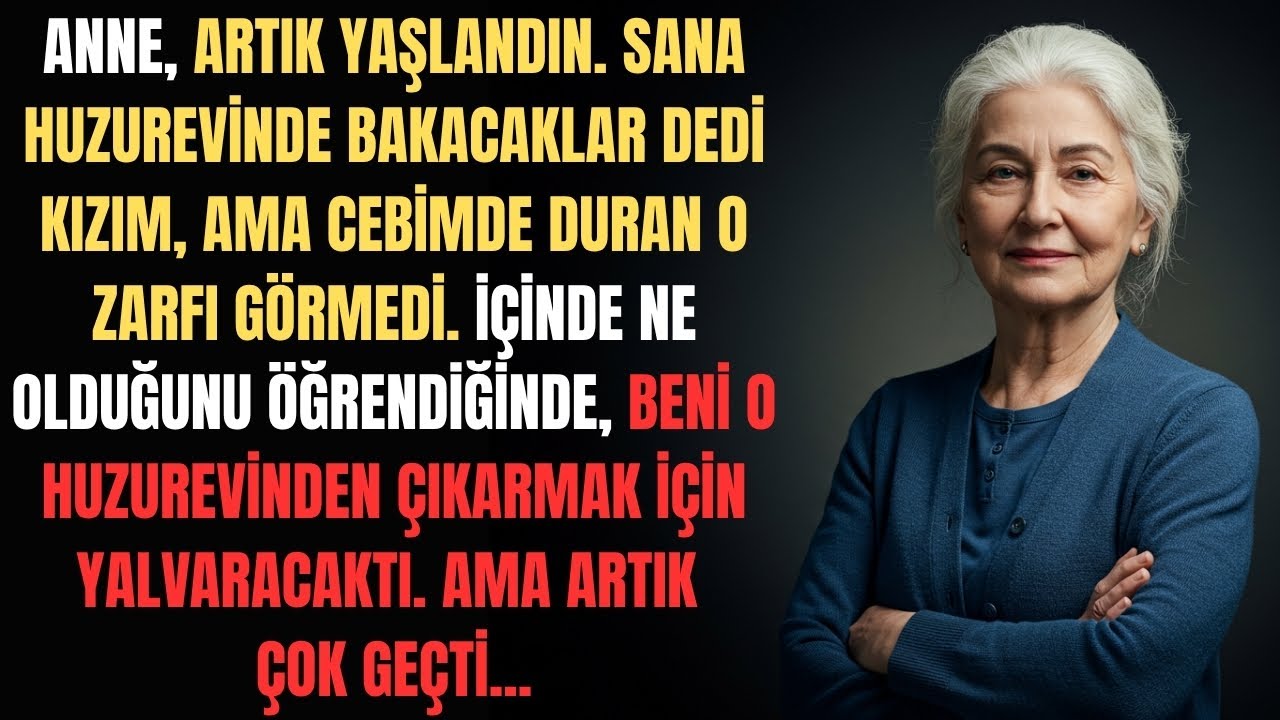Kızım Beni Huzurevine Bıraktı, Cebimde Gizli Zarf Vardı - İçindekileri Görünce Yalvardı