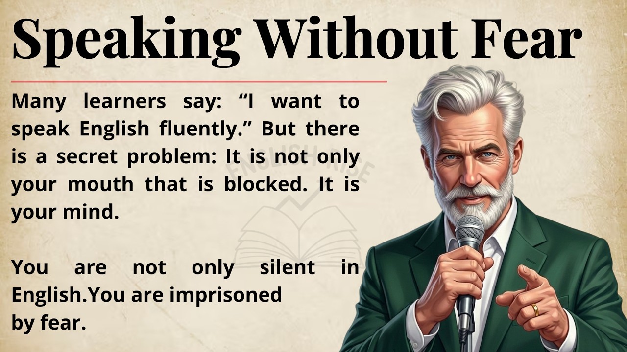 Speaking Without Fear || Improve Your English Fluency || Graded Reader
