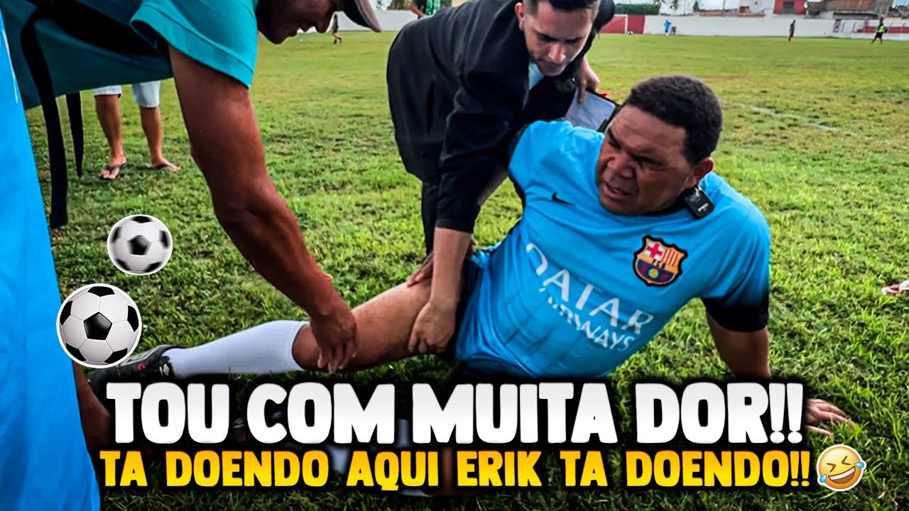 GALO CEGO SE MACHUCOU NO JOGO E ERIK FOI FAZER MASSAGEM | GALO CEGO