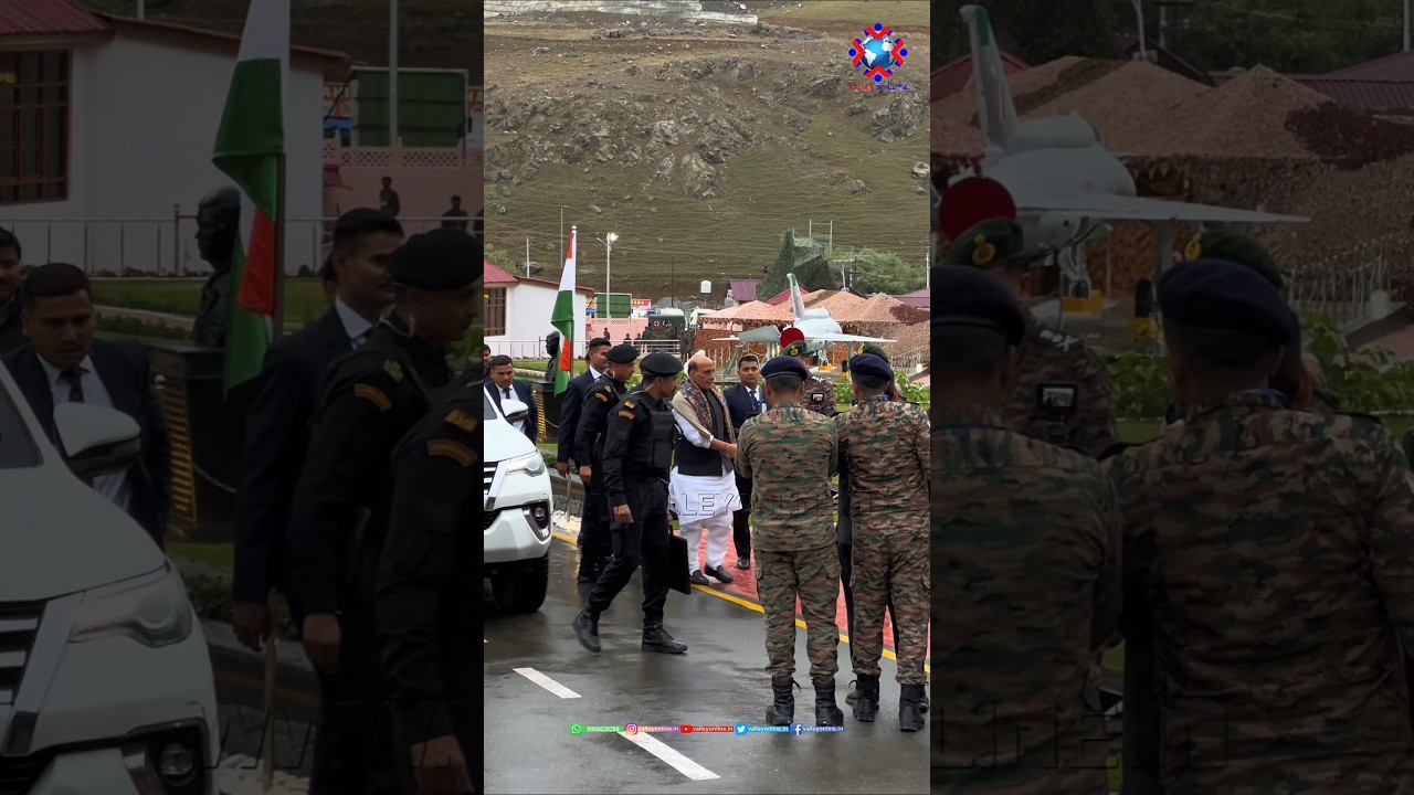 Defence Minister Rajnath Singh Arrives in Drass with Top Military Officials Ahead of Kargi