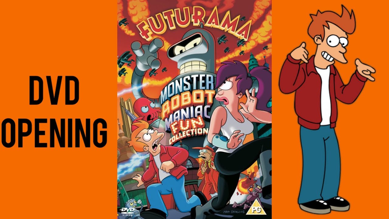 Futurama monster robot maniac fun collection UK DVD opening