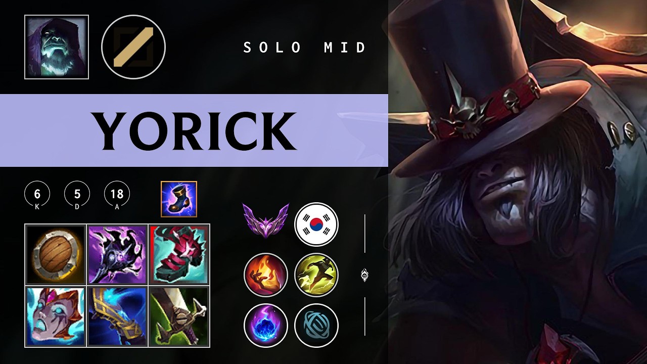 Yorick Mid vs Hwei - KR Master Patch 26.05