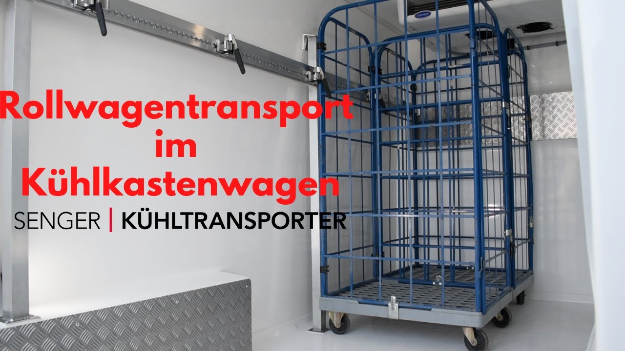 Rollwagentransport im Kühltransporter / Kühlfahrzeug leicht gemacht !
