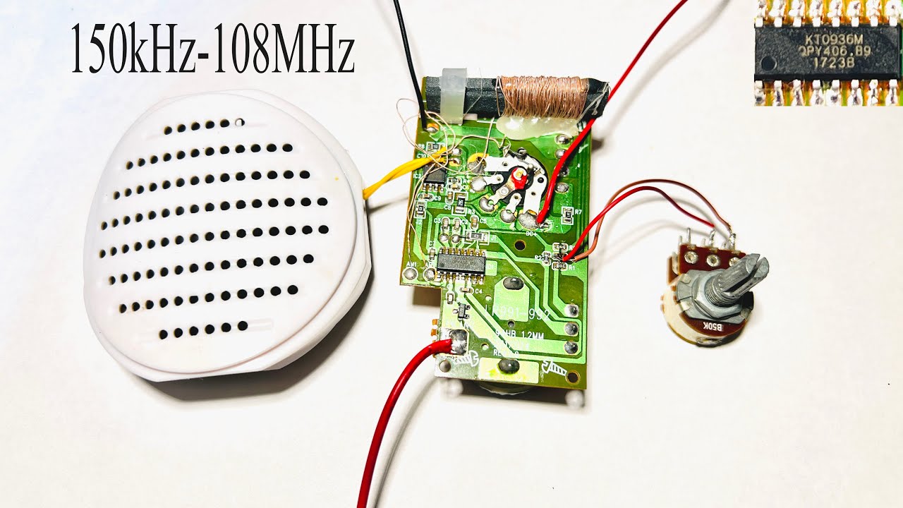 Chip KT0936M. How to make a 150kHz-108MHz radio receiver on it