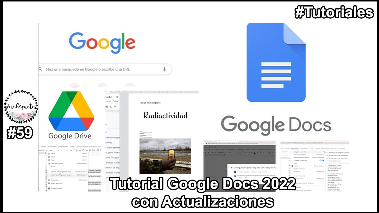 TUTORIAL GOOGLE DOCS 2022 DESDE CERO + ACTUALIZACIONES COMPLETO!!! #Tutoriales @ferchapuntes