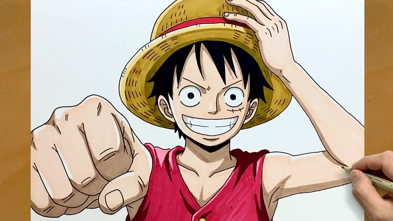 Как нарисовать Луффи шаг за шагом | Простой урок рисования по One Piece