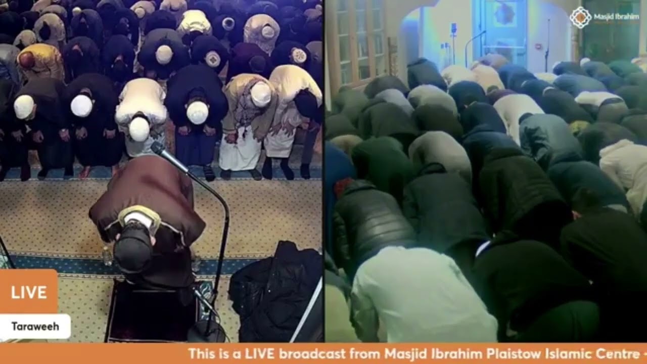 Tarawih prayers for the eighteenth night of Ramadan, 1446 AH, London