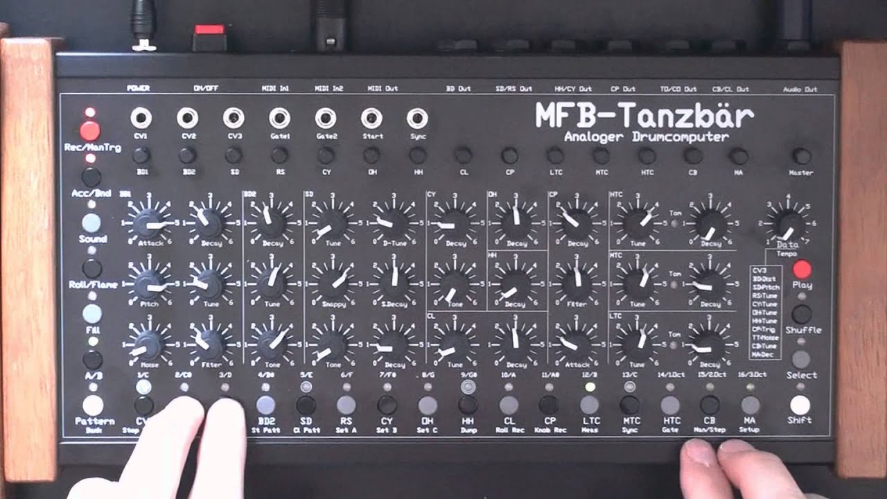 MFB Tanzb&auml;r Analog Drum Machine [HD Recording]