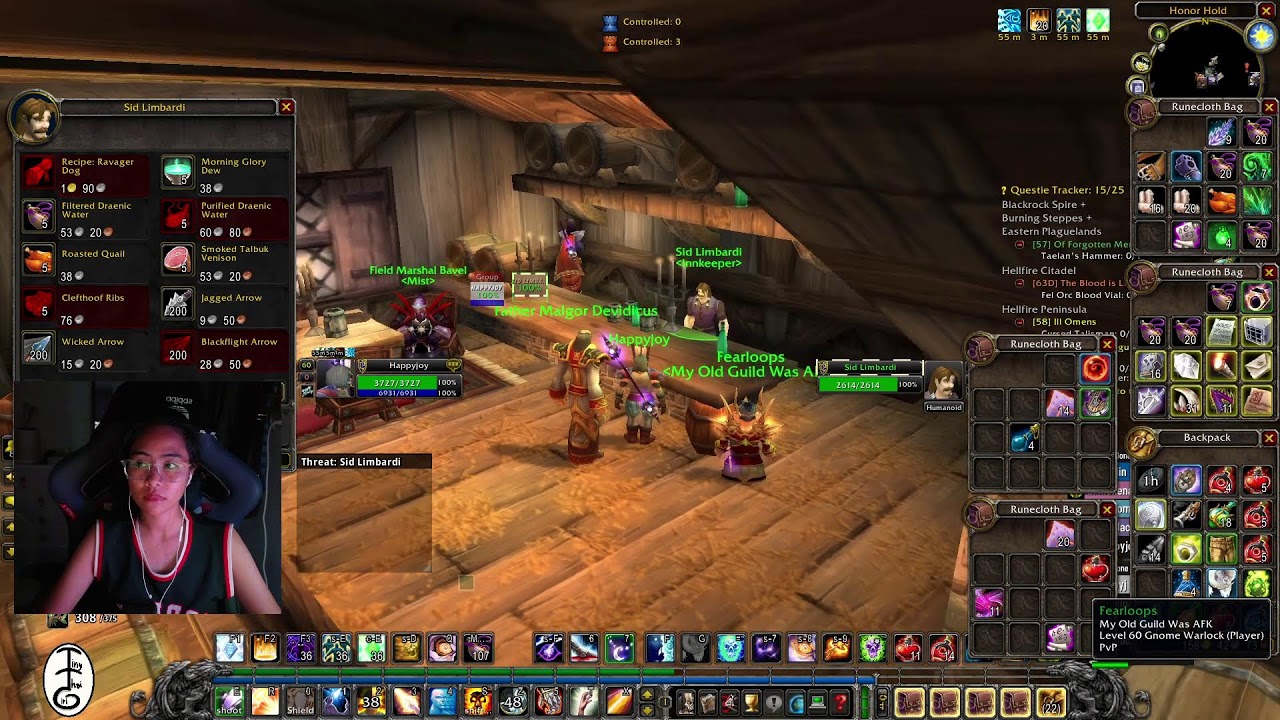 My priest is finally get to Outlands...Thai Girl Playing World Of Warcraft