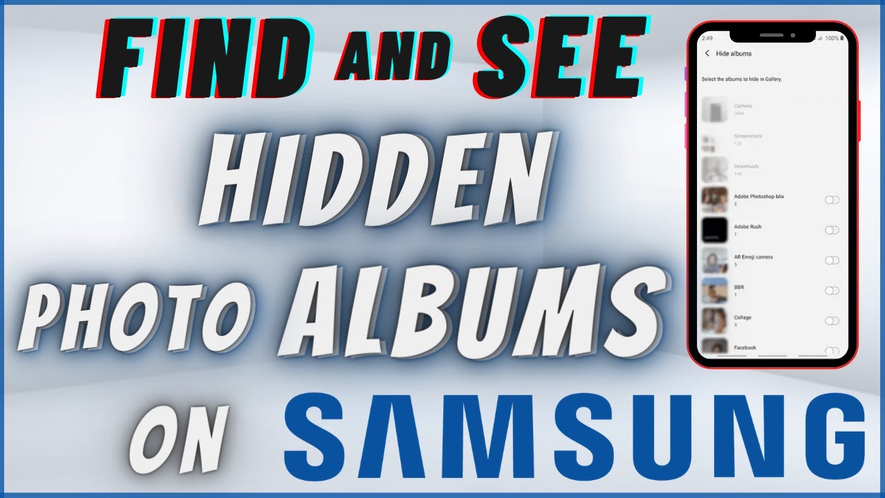 Как получить доступ к скрытым фотографиям/альбомам на Samsung