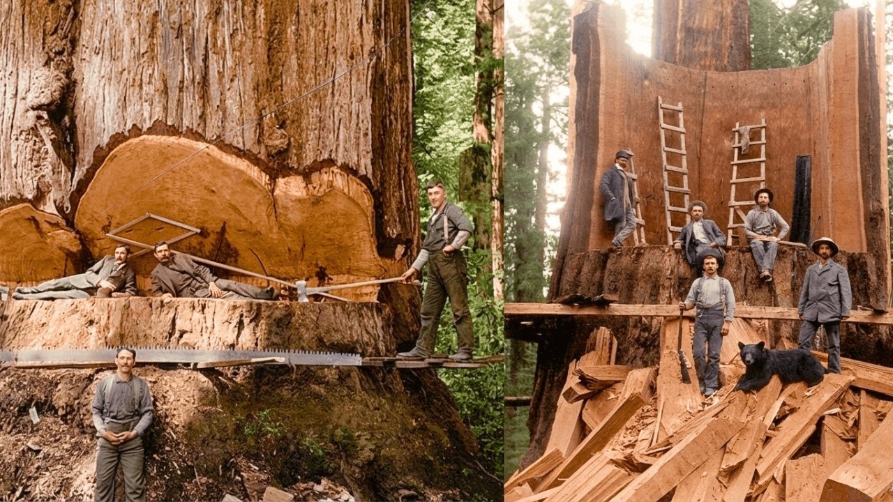 How America Moved 50 Ton Logs Before Modern Cranes