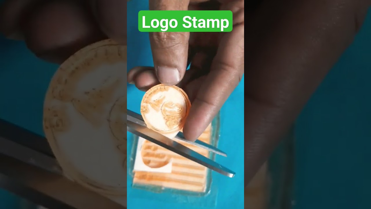 Logo Stamp Making | Business Stamp #logostamp #stamps #youtubeshorts