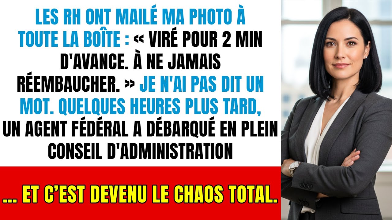 Virée pour 2 minutes de retard, j’ai activé la clause qui a fait tomber le CEO