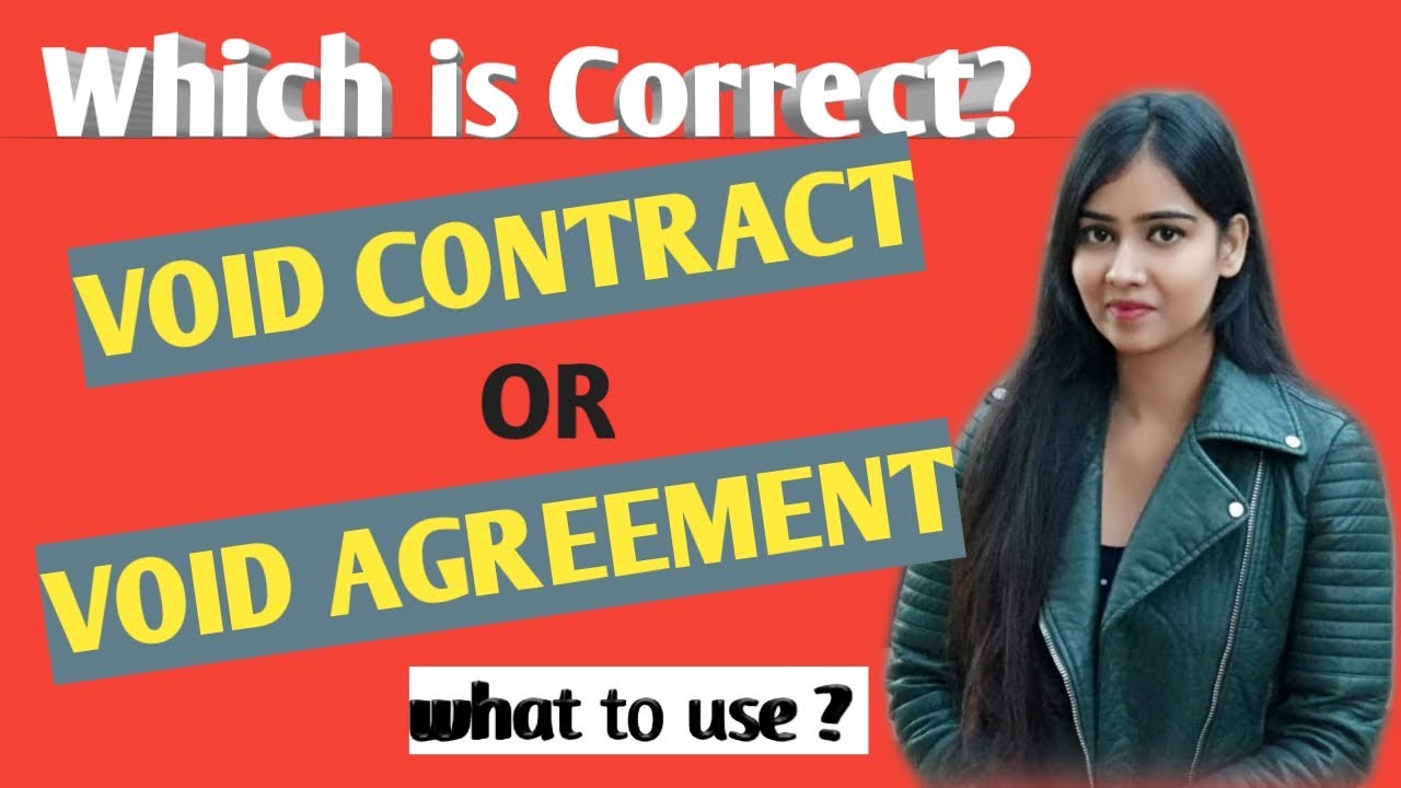 Void Agreement or Void Contract | Which is Correct | CLAT LLM | AILET LLM | DU LLM | ILI LLM 2021