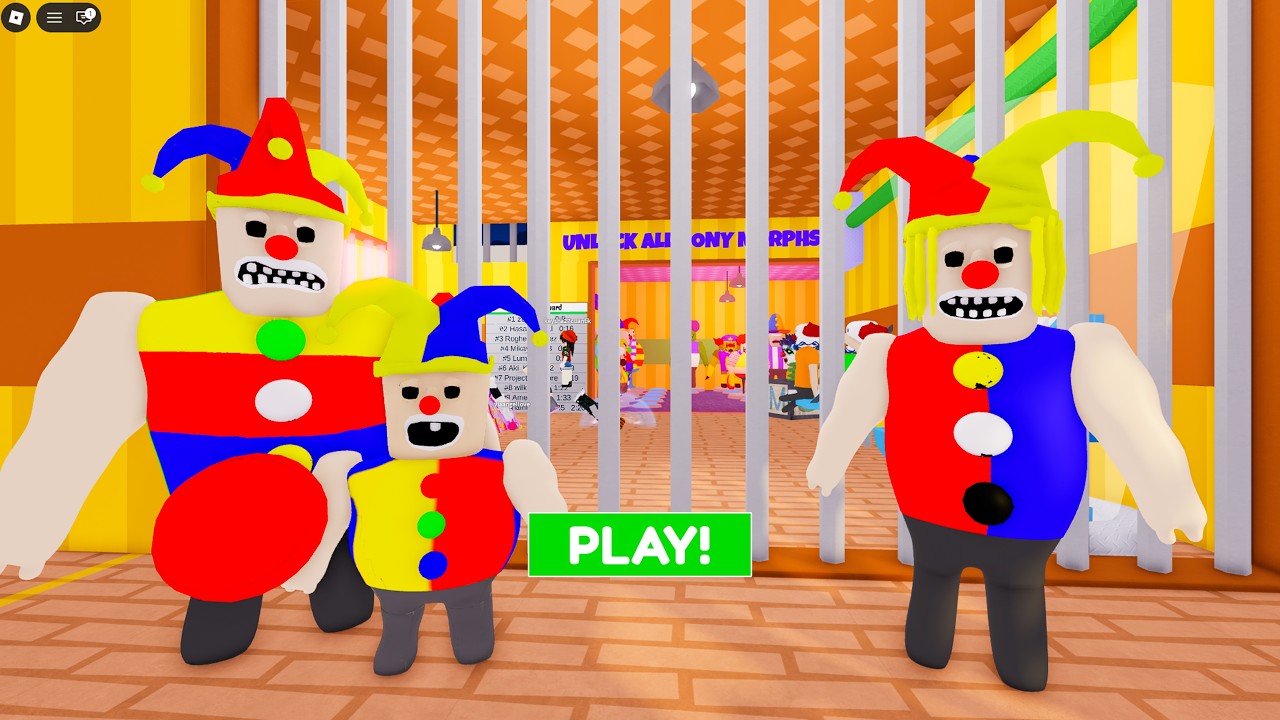 RONY POLICE FAMILY PRISON RUN ESCAPE! Obby Gameplay Walkthrough No Death 4K