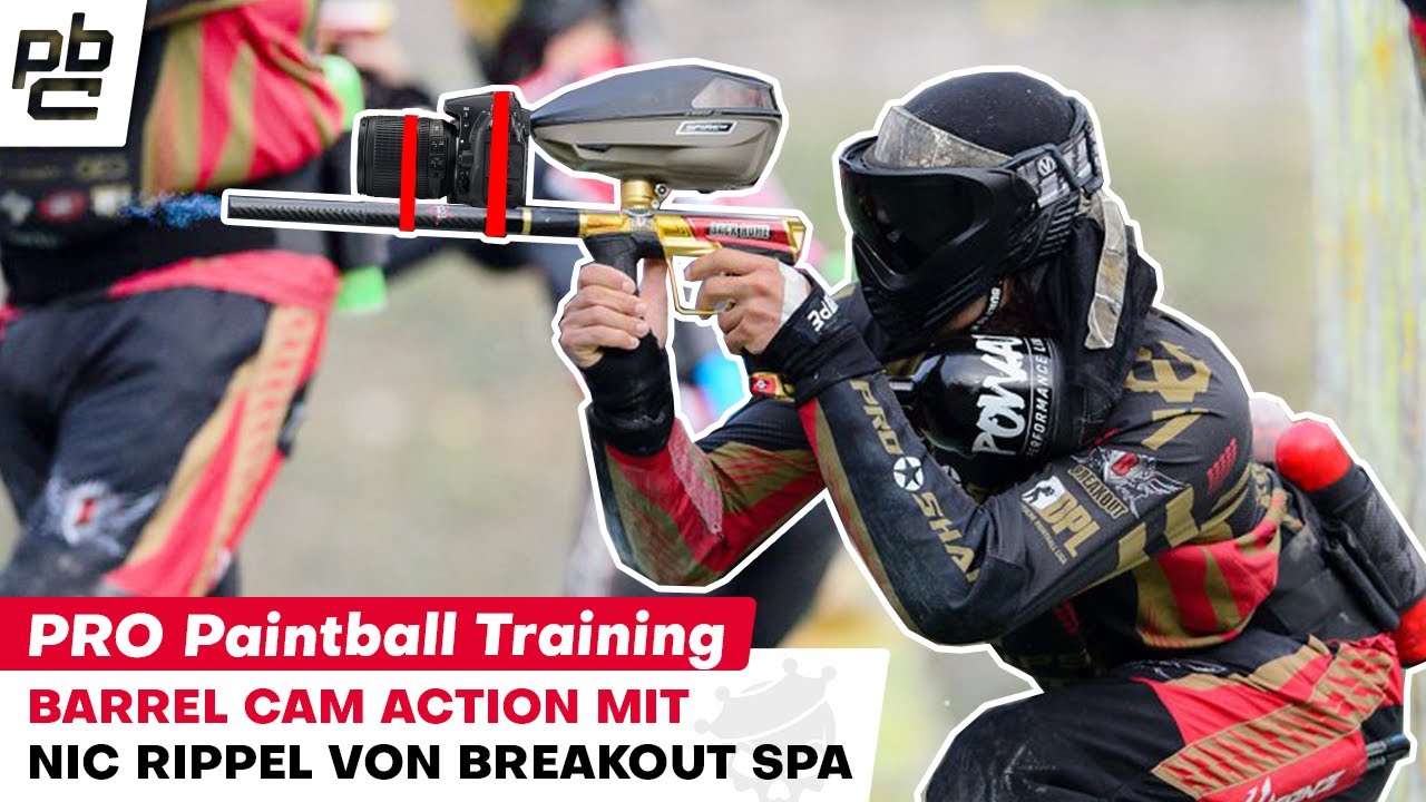 Pro Paintball Training mit Breakout Spa Barrel CAM