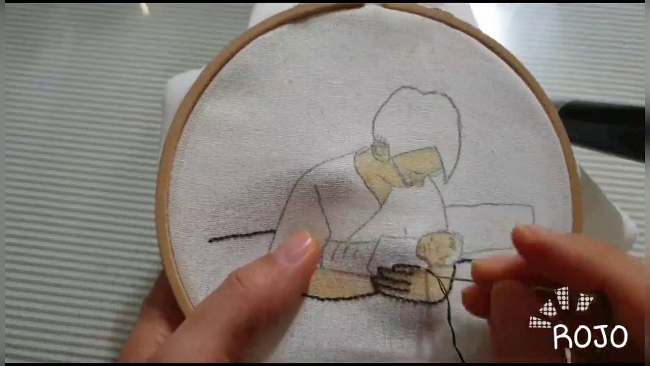 기초 손자수 액자 / Hand Embroidery for Beginners / Basic stitches /