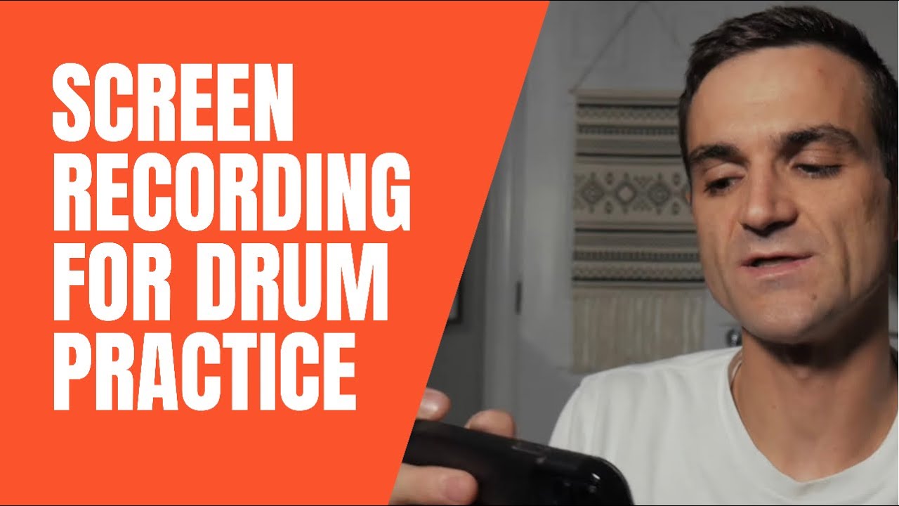 Drum practice tip - Screen record, slow down and groove scribe