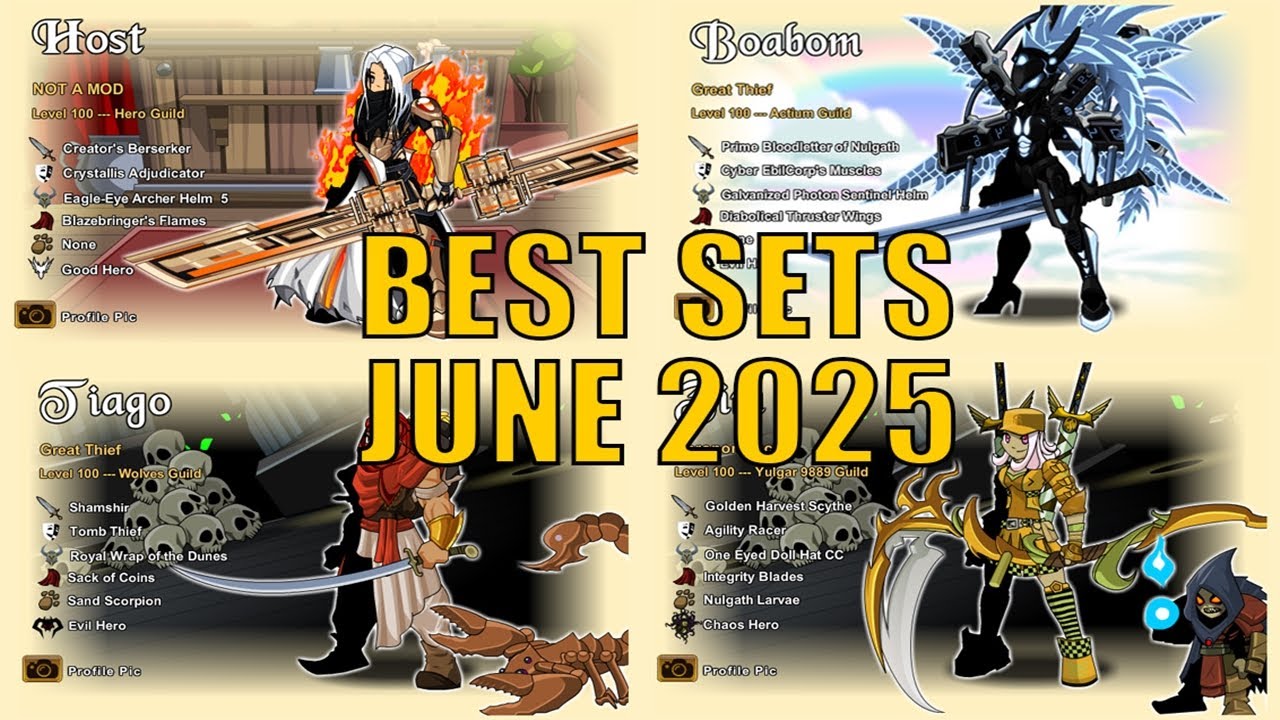 AQW - Best Sets Of The Month ( June 2025 )