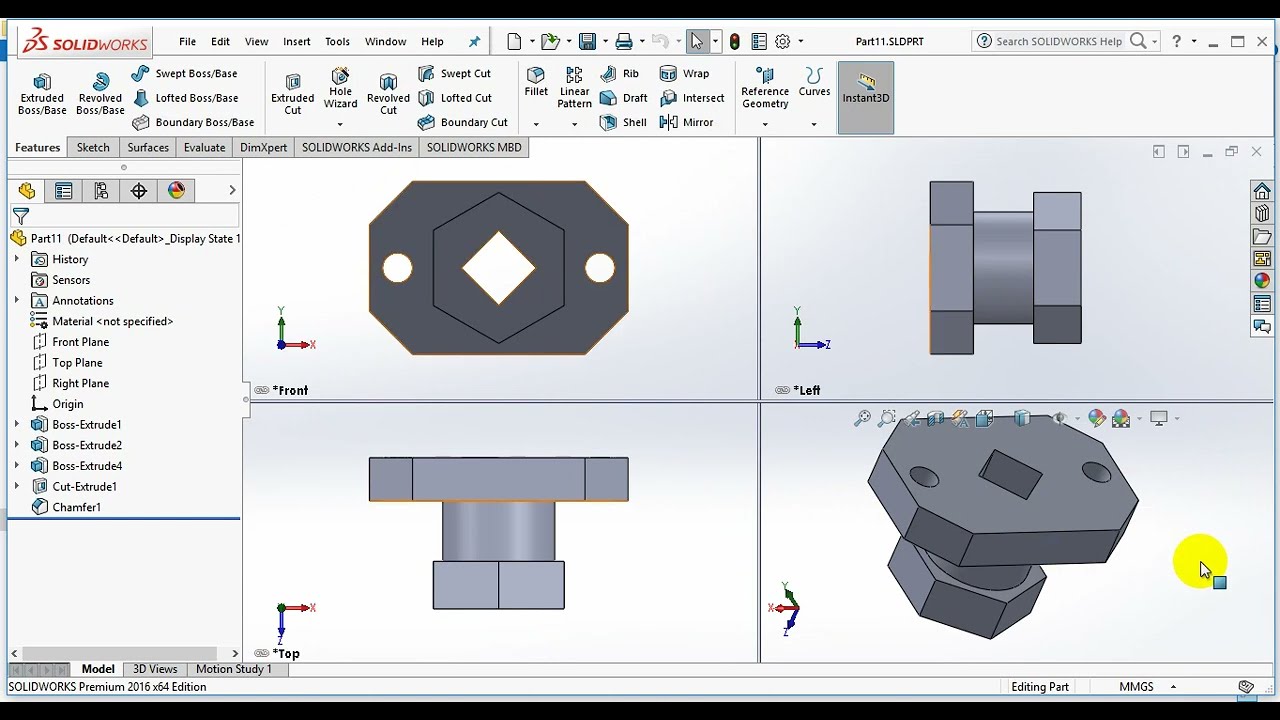 Bài 1a | Hướng dẫn Solidworks | Giới thiệu giao diện và các cài đặt mặc định Options